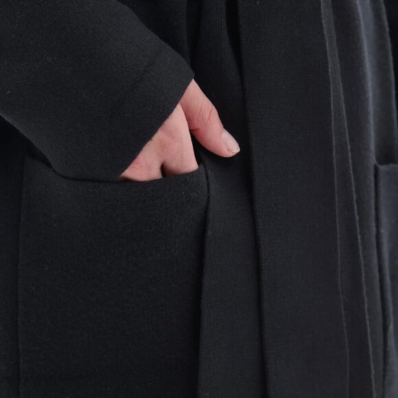 NEW Como Vintage Belted Cardigan | Black - Picture 3 of 5